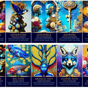 ¡PREVENTA PERSONALIZADA! Baraja de oráculo de la Diosa Índigo: Tarot de orientación sobre dinero y carrera (80 cartas) imagen 9