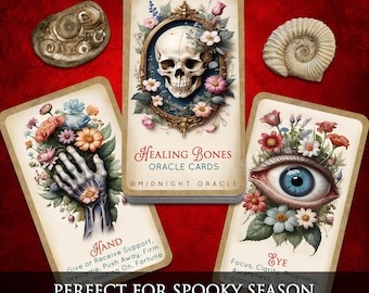 Healing Bones Oracle Deck: Spooky Halloween Oracle Cards for Everyday Readings and Parties