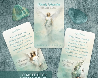 LAST ONES: Dearly Departed Oracle Deck of Psychic Medium Reading Tarot-Sized Cards