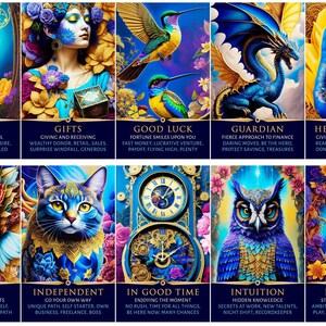¡PREVENTA PERSONALIZADA! Baraja de oráculo de la Diosa Índigo: Tarot de orientación sobre dinero y carrera (80 cartas) imagen 6