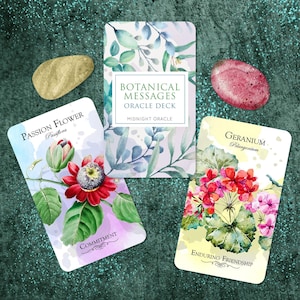 CUSTOM PREORDER: Botanical Messages Spring Flower Oracle Deck of Nature Tarot Cards (Any 2 Decks Ship Free in USA)
