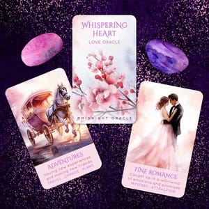 PRÉCOMMANDE PERSONNALISÉE : Amour chuchoté et romance Oracle, cartes de tarot roses uniques, situations amoureuses (livraison gratuite de 2 jeux aux États-Unis)