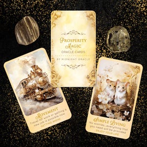 DERNIERS PRODUITS : Prosperity Magic Money + Cartes de tarot uniques Oracle Deck Carrière pour manifester votre succès (2 jeux de cartes sont expédiés gratuitement aux États-Unis)