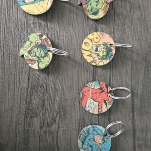 Vintage DC Comic Buch Schlüsselanhänger