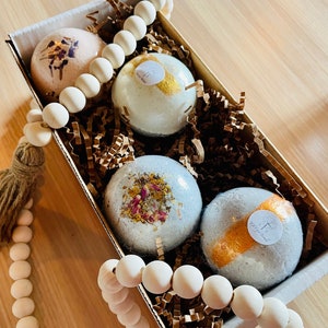 4 Pack Variety Bath Bombs - Bath Bomb Set - Bath Bomb Gifts - Self Care Gift - Birthday Gift - Bridal Shower - Gift Set