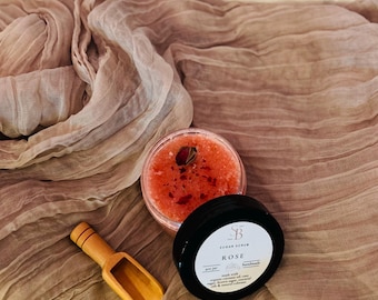 Handmade Rose Sugar Scrub