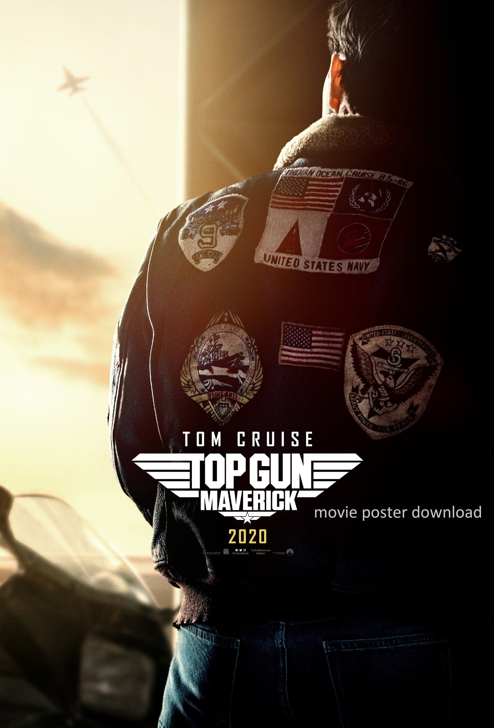Movie poster Top Gun. instant download movie poster printable Etsy