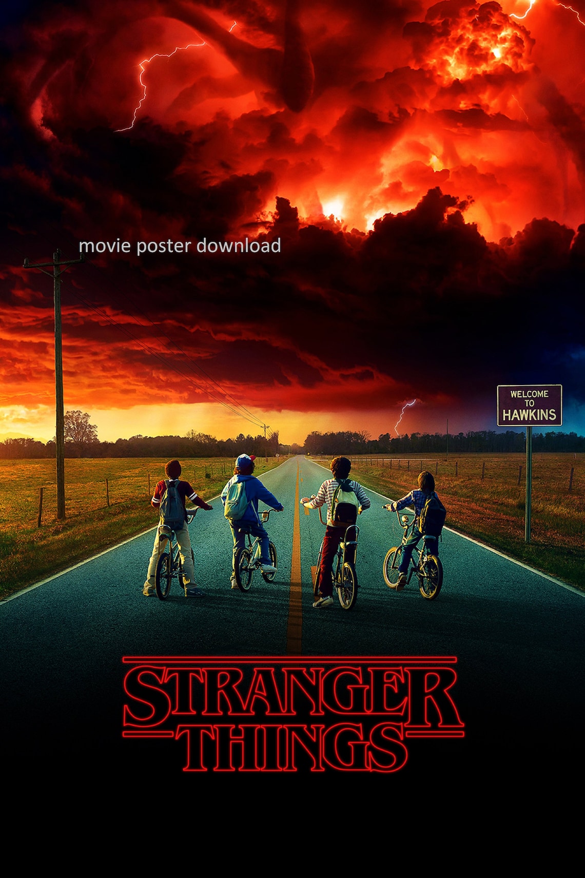 Affiche de film Stranger Things. affiche de film de Etsy