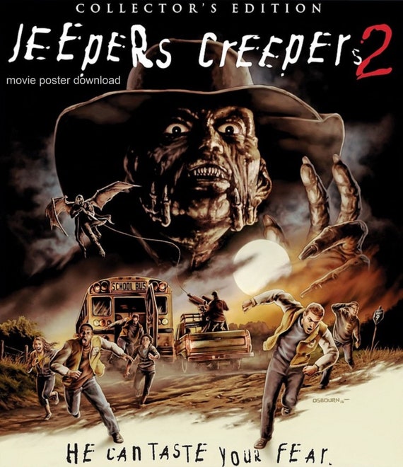 Movie poster Jeepers Creepers 2. instant download movie Etsy