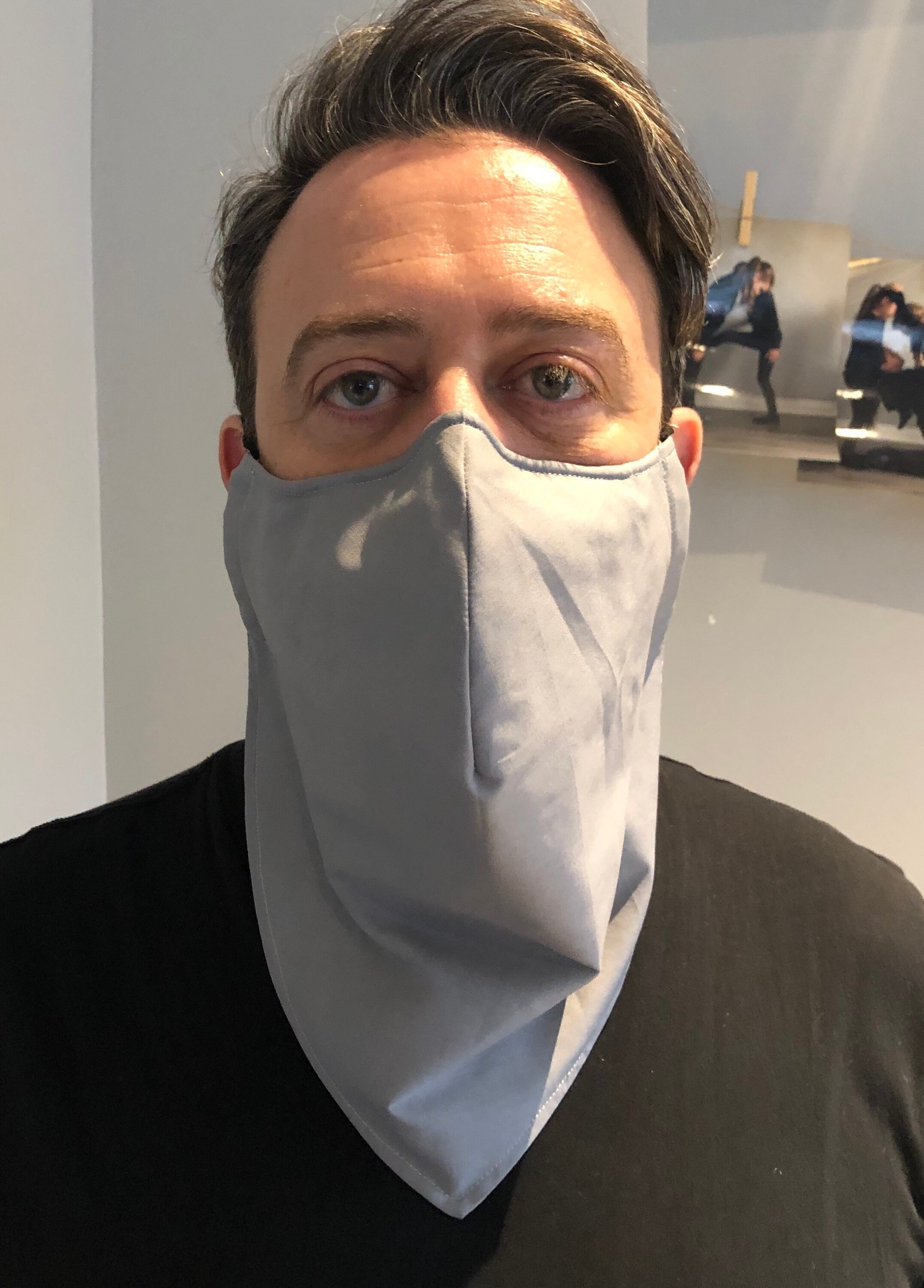 Extra Large Grey Thin Face Mask for Beard Beard Tarp Beard Etsy