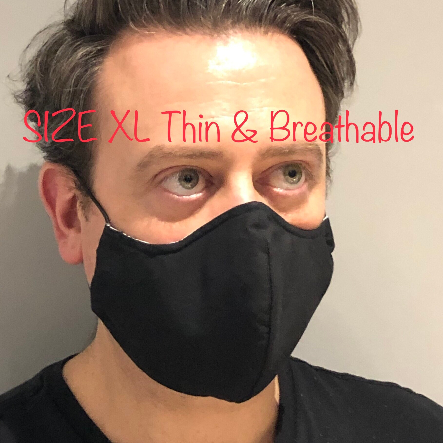 XL Size Thin Breathable Eco friendly Washable Reusable Face Mask with…