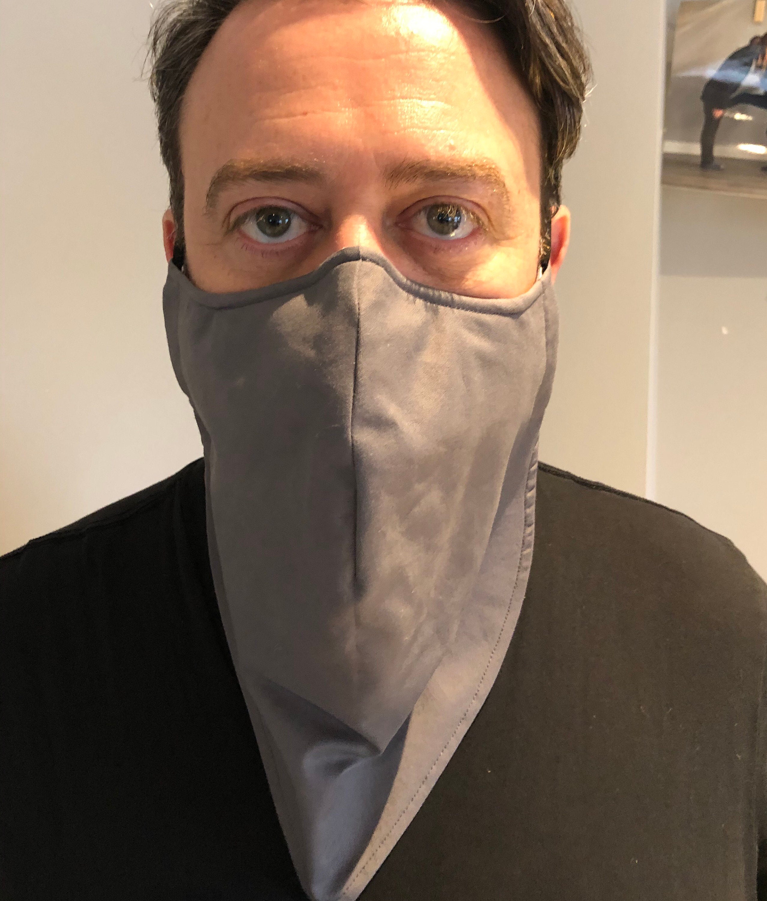 Extra Large dark greythin Face Mask for Beard Beard Tarp Etsy