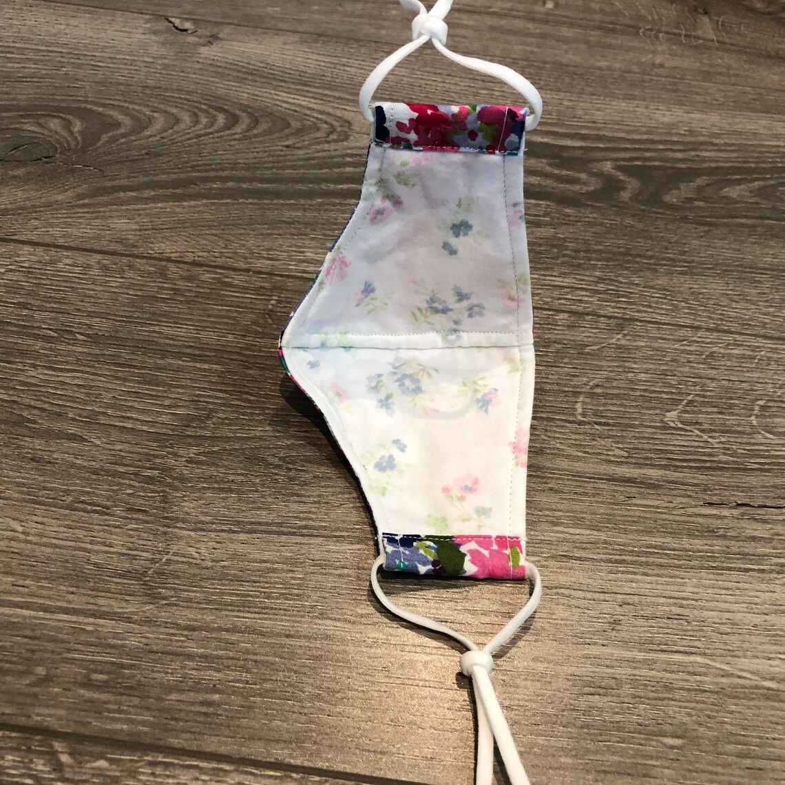 Kids size mask with adjustable nose wire and elastic Made with Etsy