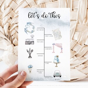 Wedding Timeline Template, Wedding Day Timeline, Wedding Timeline Sign, Bridesmaids Day of Timeline, Timeline for Wedding Day Printable