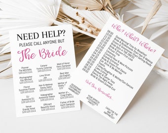 Plantilla de línea de tiempo de la boda, plantilla de línea de tiempo del día de la boda, descarga instantánea editable llame a cualquiera menos a la novia, línea de tiempo de la fiesta de bodas