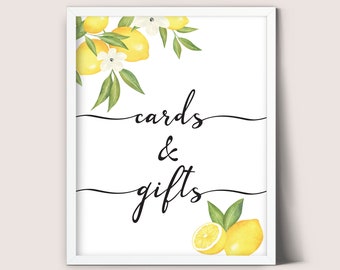 Lemon Theme Bridal Shower Signs, Lemon Theme Bridal Shower Decor, Lemon Bridal Shower Theme Signs, Printable Bridal Shower Signs
