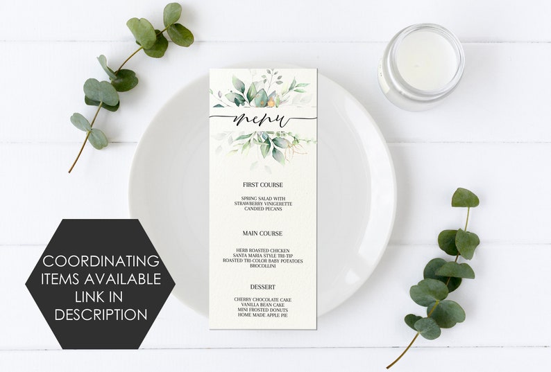 Instant Download,wc019 Wedding Program Template Wedding Ceremony Program Greenery Wedding Program Printable Wedding Program Template