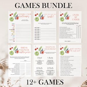 Frisch aus dem Markt Brautdusche Spiel Bundle, Bauern Markt Thema Hochzeitsdusche, Braut Bingo Sofortiger Download, MS1402