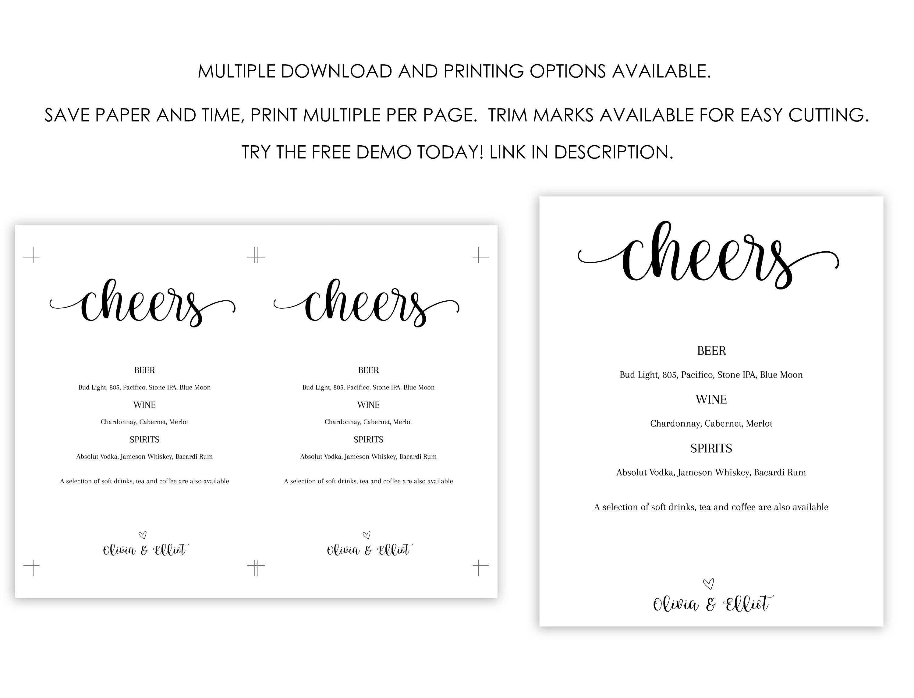 wedding-bar-menu-sign-wedding-editable-sign-printable-etsy-ireland