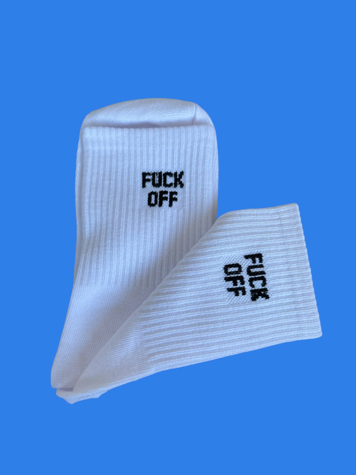 Fuck off Socks Funny Socks Say It Socks Women Socks Etsy