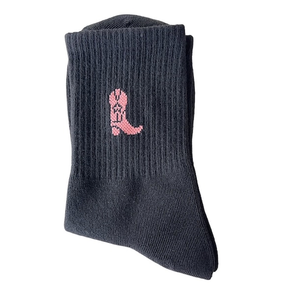 Cowgirl boots socks, ankle women's socks size 6-9