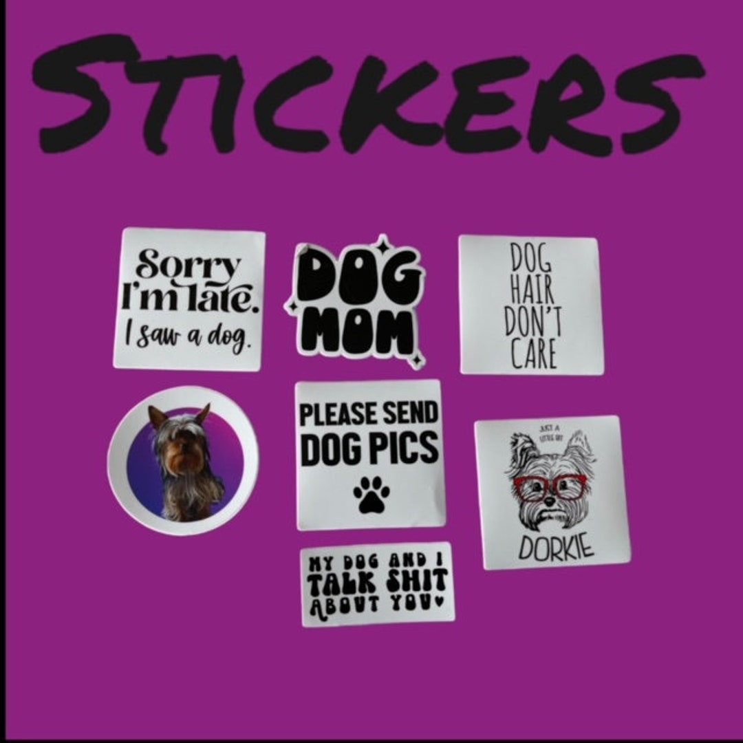 Dog Mom Stickers Vinyl Stickers 3x3 Size Stickers Etsy