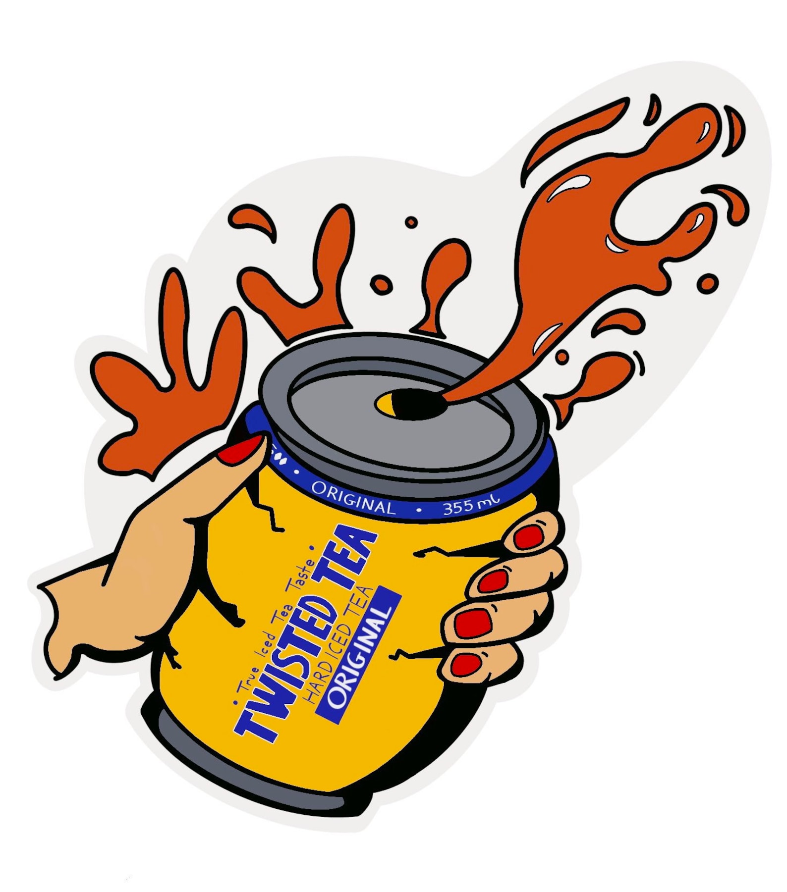 Twisted Tea Vinyl Sticker Etsy