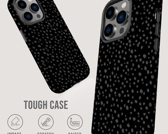 Phone Case Dark Dots | For Apple iPhone 15, iPhone 15 Pro Max, iPhone 15 Plus, iPhone 14 Pro, iPhone 14, iPhone 13, 12, 11, SE, Xr