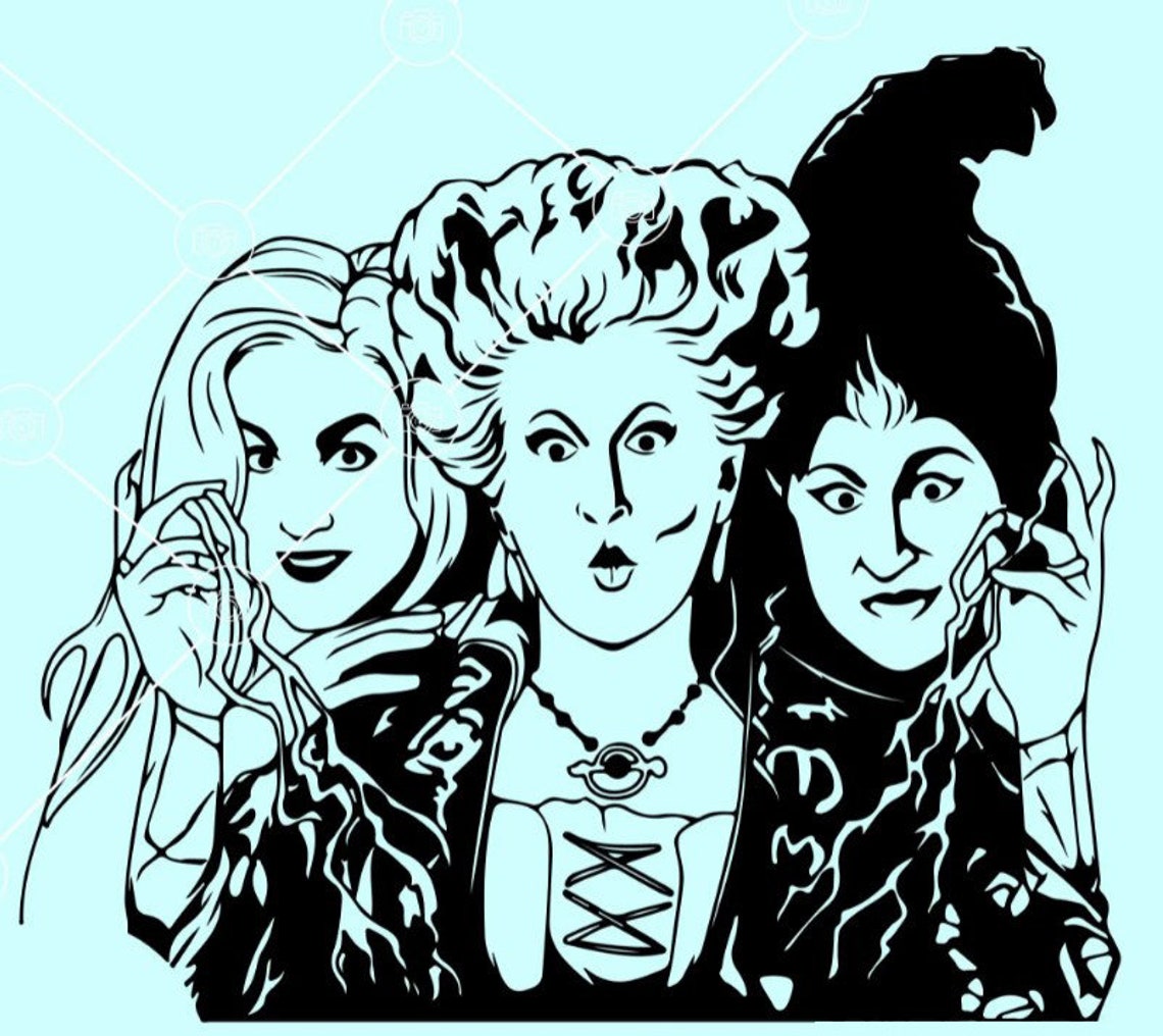 Sanderson Sisters SVG Hocus Pocus Dxf Halloween Png | Etsy