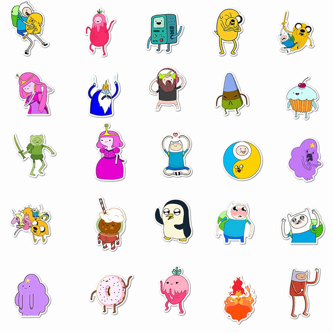 100 PCS Cartoon Character Stickers Classic Adventure Story Etsy