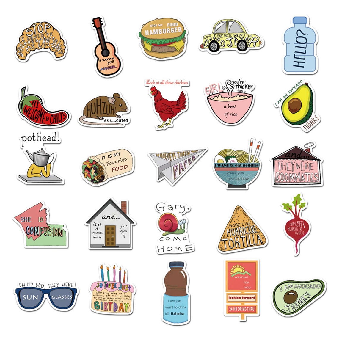 50 Stk. Verschiedene stylische Sticker Süße Sticker Set Etsy