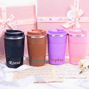 Personalized Coffee Tumbler, Custom Travel Mug, Stainless Steel Mug, Insulated Tumbler, Bridesmaid Proposal, Bridal Party Gift, Gift for Mom