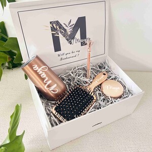 Brautjungfer Geschenkbox-Set, Brautjungfer Vorschlag Geschenk, Danke Brautjungfer Geschenk, Trauzeugin Geschenk, Hochzeitsgeschenke