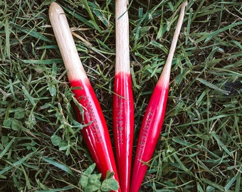 Ergonomic Wood Crochet Hooks - Jumbo sizes - 11mm, 12mm, 13mm, 14mm and 18mm