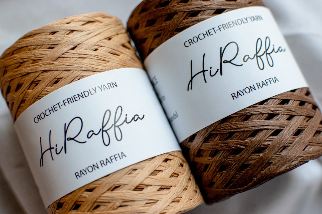 Rayon Raffia Yarn - Matte Neutral Colors - Etsy