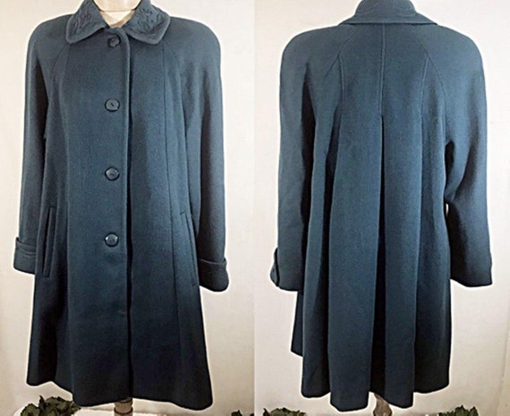 70's Alorna Wool Overcoat Topcoat