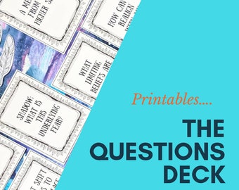 Tarot Questions, What to ask your tarot deck when you want advice ,  Digital Download, The Questions Deck