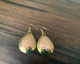 Fishing spinner earrings