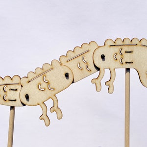 Sea Monster Shadow Puppet, Wooden Laser Cut
