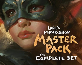 Lane&#39;s Photoshop Master Pack || Digital Drawing Brushes & Tools - Painting - Color - Texture - Illustration - Fine Art - Portraits
