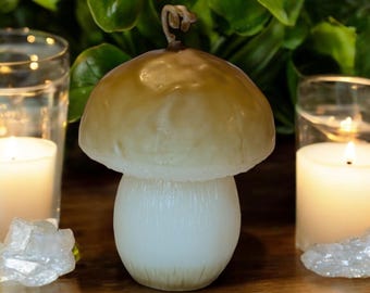 Penny Bun Mushroom Candle