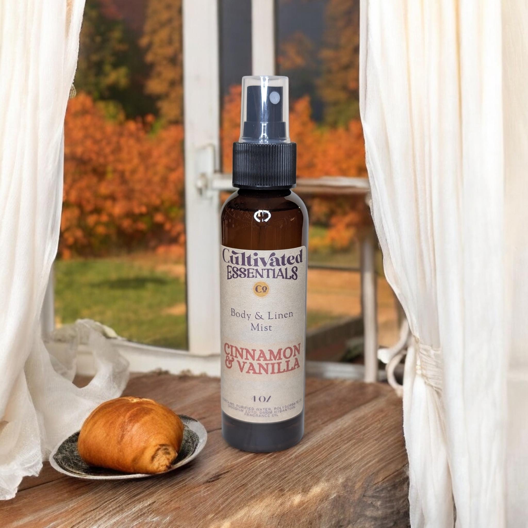 Kaneel vanille linnen en bodymist
