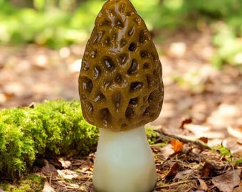 Morel Mushroom Candle