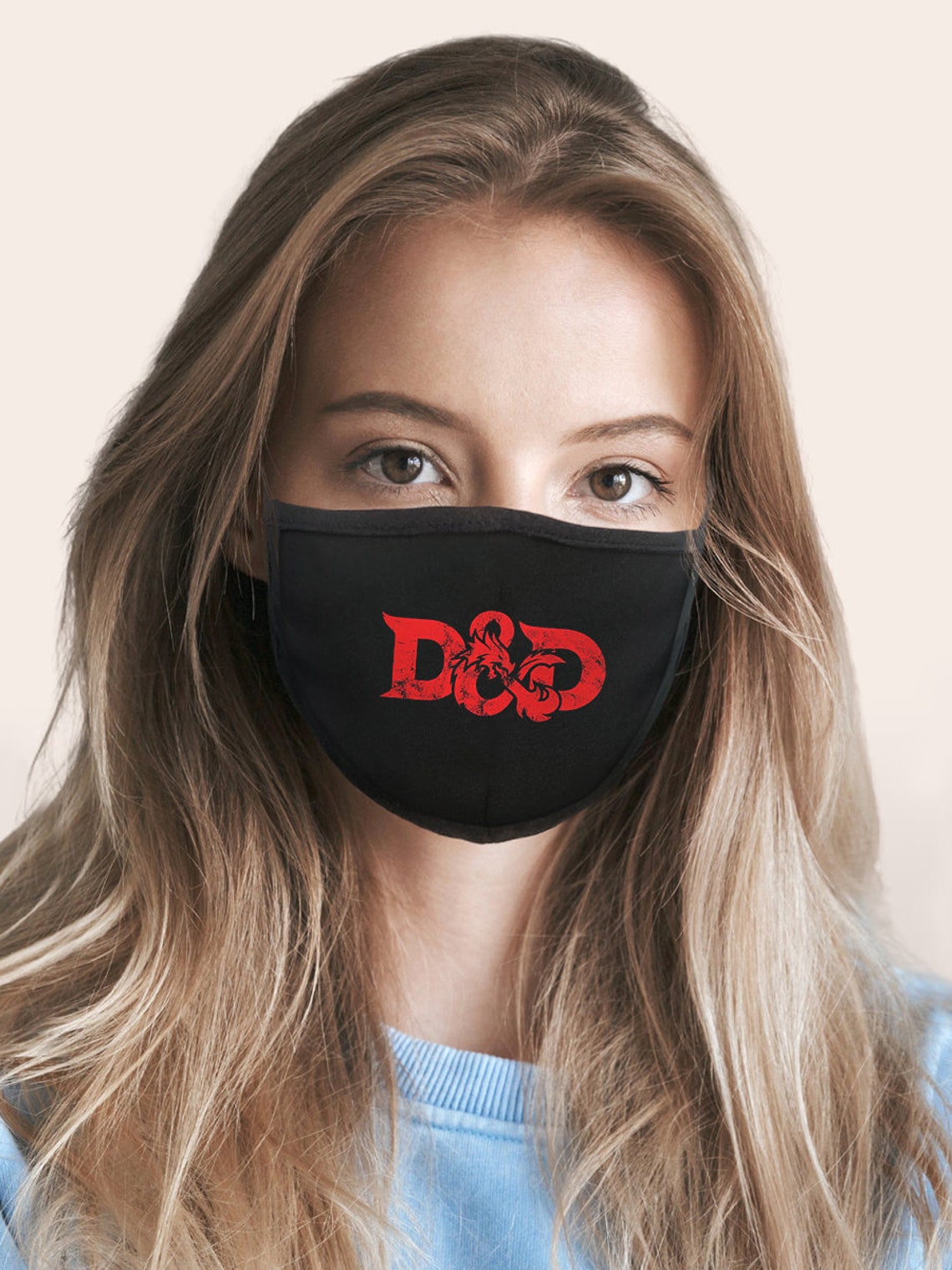 Dungeons and Dragons Face Mask D&D Dnd Board Game Mask Very Etsy