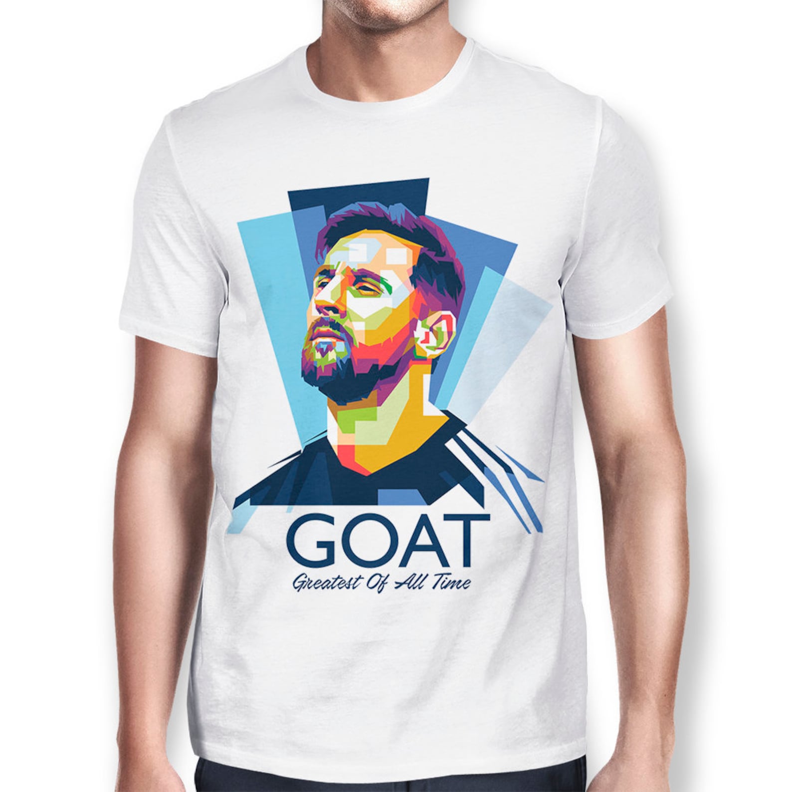 Tshirt Lionel Messi GOAT Teeshirt en coton de haute  Etsy