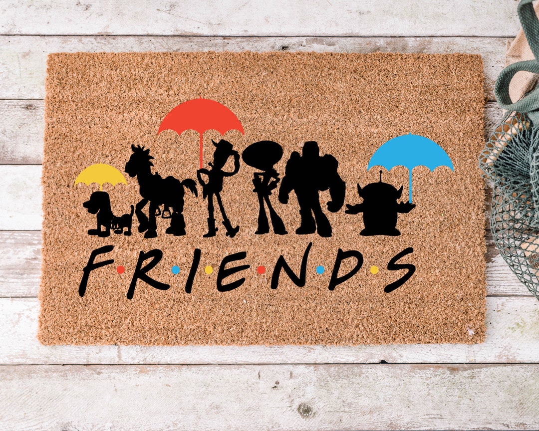 Friends Disney Doormat Toy Story Inspired Doormats Disney Etsy