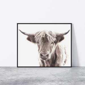 Highland Cow Printable, Animal Print, Highland Cow Print, Scottish Highland Cow Wall Art Highland Cow Poster, Scottish Highland Cattle Art