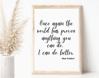 Blair Waldorf Quotes Etsy