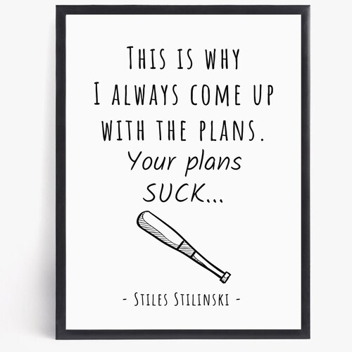 Teen Wolf Wall Art Print Stiles Stilinski Quote Teen Wolf Etsy