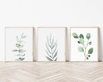 Eucalyptus Print,Wall Art Decor,Greenery,Minimalist,Farmhouse Decor,Home Decor,Botanical Print,Art Print,Herb Print,Printable Wall Decor
